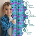thumbnail image 3 of Blackout Kids Curtains,Daisy Flower Blue Blooms Pattern Childrens Insulated Curtains Set Of 2,Bedroom Essentials,Toddler Room Decor 42"x63", 3 of 5
