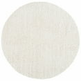 thumbnail image 3 of SAFAVIEH Venus Elijah Solid Plush Shag Area Rug, Ivory, 6'7" x 6'7" Round, 3 of 8