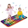 thumbnail image 4 of Kids' Interactive Piano & Dance Mat - Double Row Keys, Light/Sound Effects, Parent-Child Musical Toy for 4-6 Years, Durable Polyester, 144x70cm (Model 4953D) – Learn & Play with Foot, 4 of 7