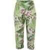 Counterparts Petite Tropical Print Capris 16P White