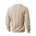thumbnail image 6 of Mens Sweaters Casual Cable Knit Pullover Sweater Khaki XXL, 6 of 7