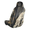 Disketp Graceful Snow Leopard Car Seat Covers Universal Front Seat