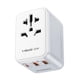 thumbnail image 1 of Adaptador de viaje universal MOMAX, cargador rápido GaN de 20 W, 2 USB, 1 of 7