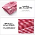 thumbnail image 4 of Camisa Larga A Cuadros Para Hombre De Negocios Y Casual, 4 of 7