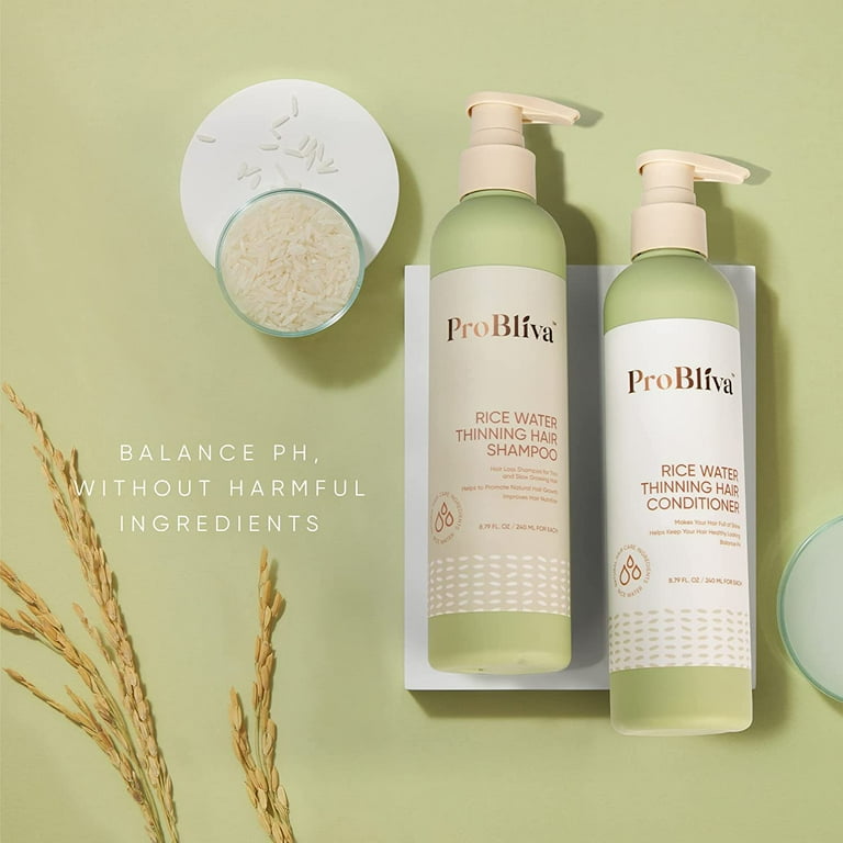Rice Water Thinning Hair Shampoo & Conditioner - Anti Hair Rice Water Thinning Hair Shampoo & Conditioner - Anti Hair