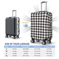 thumbnail image 6 of Easygdp Houndstooth Black And White Print Elastic and Washable Suitcase Protective Cover with Hidden Zipper Fits 18-32 inch Luggage -X-Large, 6 of 9