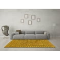 thumbnail image 3 of Ahgly Company Indoor Square Persian Yellow Traditional Area Rugs, 7' Square, 3 of 4