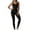 Black, variant on Jumpsuits for Women Dressy, Women's Summer Leisure Tight Breathable Comfortable Exercise Solid Color Yoga Jumpsuit Pants Rompers for Women Juniors Pants