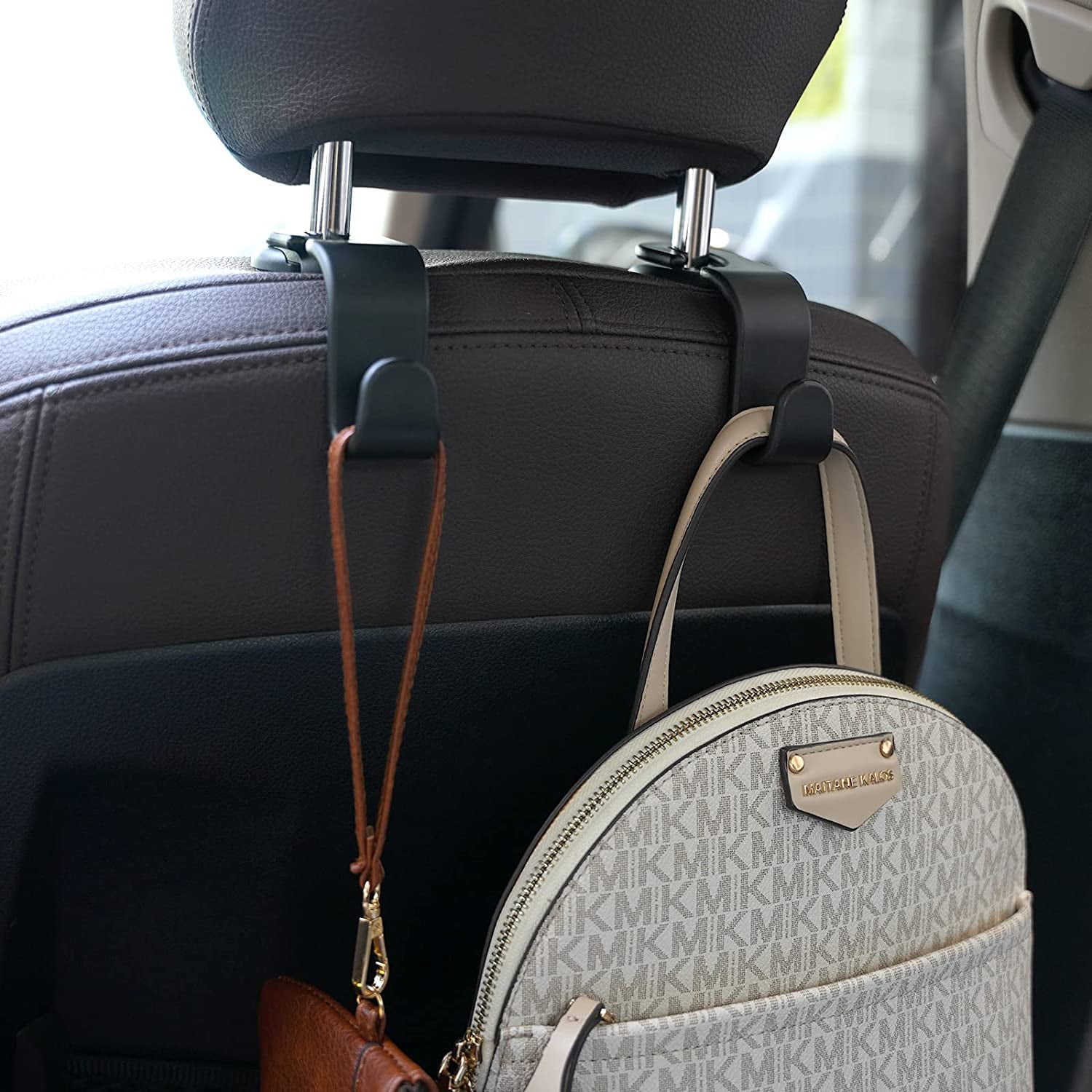 4 Pack Universal Car Back Seat Headrest Hooks Vehicle Backseat Storage  Organizer Hanger For Handbag Purse Backpacks Bags - AliExpress