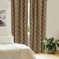 thumbnail image 2 of Ambesonne Yellow Damask Window Curtains, Classic Baroque Style, Each 28" W x 84" L, Earth Yellow Pale Yellow, 2 of 4