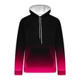 thumbnail image 4 of SwiftWear Hoodies for Men Casual Fashion Pocket Gradient Color Pullover Long Sleeve Tops Hooded Sweatshirt, Hot Pink XXXXXL, 4 of 4