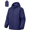 thumbnail image 3 of FchengtaiS Men's Packable Rain Jackets Full Zip Up Hooded Windbreakers Lightweight Raincoats for Outdoor Sports, 3 of 8