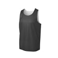 thumbnail image 5 of Classic Men Mesh Reversible Tank Color Iron Grey/White Size Medium, 5 of 8