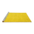 thumbnail image 2 of Ahgly Company Machine Washable Indoor Rectangle Oriental Yellow Traditional Area Rugs, 7' x 9', 2 of 4
