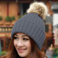 thumbnail image 2 of SHTXOZHI Knitted Beanie for Women Men Warm Winter Hat Unisex Outdoor Solid Color Snow Caps, 2 of 5