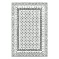 thumbnail image 5 of MeyJey 4'x6' Boho Floral Area Rug, Machine Washable Vintage Throw Rug, Non-Slip Stain Resistant Oriental Traditional Carpet for Living Room Bedroom Dining Room Office, White/Black, 5 of 15