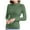 Green, variant on Women's Thermal Underwear Top German Warm Half High Collar Casual Base Layer Shirt for Winter Comfort