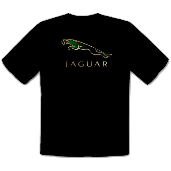 Jaguar Car Logo Car Black T-Shirt -243