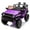 Purple, variant on HPQ 24V Kids Ride On Car, 2-Seater ATV Electric Vehicle with 2.4G Remote Control, 4WD, Bluetooth, LED Lights, Shovel, for 3-6 Years Old, Black