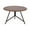 Walnut Brown, variant on Kate and Laurel Pallson Modern Round Wooden Coffee Table, 28 x 18, Whitewash and Black, Circle Wood and Metal Coffee Table with Mixed Materials for Living Room Home Decor
