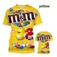 thumbnail image 1 of Camiseta Informal Con Estampado 3d De Chocolate M&m's, 1 of 5