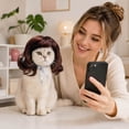 thumbnail image 4 of Funny Soft Pet Cosplay Wig with Adjustable Straps, Stylish Furry Pet Dress‑Up Costume, Reusable Comfortable Headwear for Medium Cats Dogs Halloween Christmas Birthday Party Holiday Decoration, 4 of 5