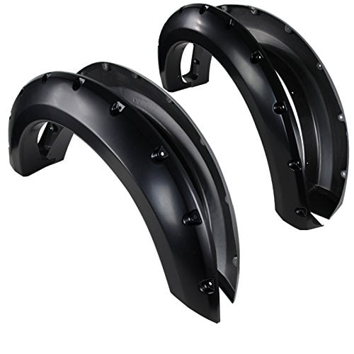 Ford F150 Styleside Pocket Black Wheel Fender Flares Protector Kit 4PC