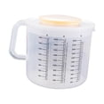 thumbnail image 2 of Taza medidora de plástico para hornear Taza para verter 2.5L Jarra mezcladora de cocina para hornear con medidas con tapa Jarra medidora de, 2 of 9