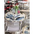 thumbnail image 6 of Outdoor Tablecloth with Umbrella Hole Zipper Palm Trees Round Tablecloth 60" Waterproof Outside Table Cloth Blue Brown Vintage Watercolor Tropical Patio Table Cover Tablecloths for Picnic Party, 6 of 8