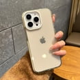 thumbnail image 4 of for iPhone 15 Pro Max Phone Case 6.7 inch, Aesthetic Trendy for Women Girls, Shockproof Transparent Soft TPU Beige, 4 of 6