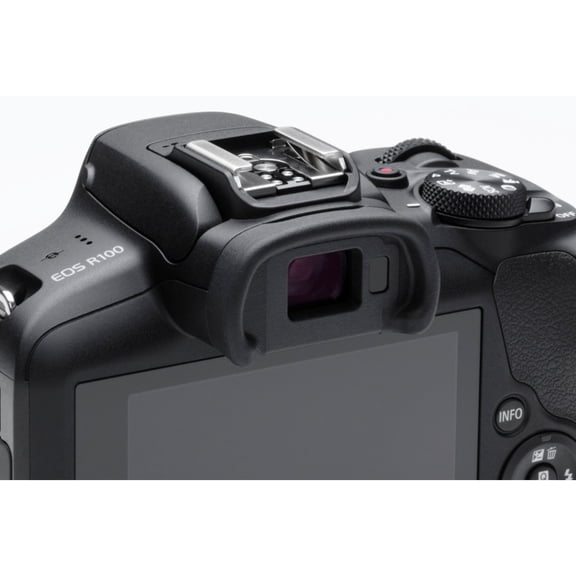 Pre-Owned Canon 6052C012 EOS R100 4K Video Mirrorless Camera with RF-S 18-45mm f/4.5-6.3 IS STM Lens - Black