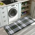 thumbnail image 3 of Blue Green Plaid Checkered Pattern Kitchen Rug Mat,Kitchen Runner Rugs Non Skid Washable,Decorative Kitchen Floor Mats for Kitchen,Sink,Laundry,17"x47.2", 3 of 7