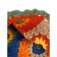 thumbnail image 3 of xiaxaixu Women Knitted Hat with Flower Pattern, Bright Color Matching Hollow Decoration Clothing Accessory, 3 of 9