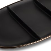 Thyme & Table Stoneware Divided Serving Platter, Onyx Collection