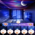 thumbnail image 2 of Lampara Proyector de Estrellas y Luna Dosyu Blanco con Sonido Ambiental, 2 of 7