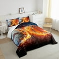 thumbnail image 3 of jejeloiu Baseball Basketball King Size Comforter Sets,Sports Theme Bedding Comforter Set,Boys Ball Games Bedding Set,Luxury Bedroom Decor,3pcs, 3 of 8