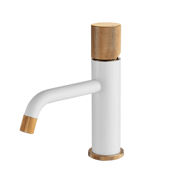 Brass Faucet Body Ensures Quality And Longevitycomes With Hot & Cold-Water White
