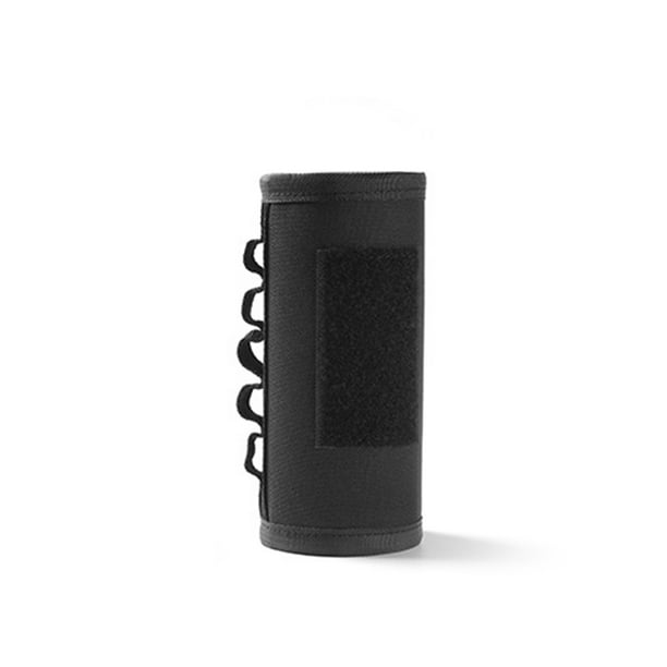 Wosthever Cubierta de botella de aire para exteriores, caja de combustible de cilindro anticaída portátil plegable para acampar con correa carpas Negro