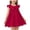 Wine, variant on CYRBOKO Toddler Girls Dresses with Ruffle, Summer A-line Casual Cotton Kids Dresses Wine Size 2-3 T