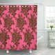 thumbnail image 1 of Cortina de Ducha ABPHQTO Barroco Rosa Abstracto Damasco Marron antiguo 150x180 cm, 1 of 1