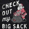 thumbnail image 2 of Check Out My Big Sack Unisex Hoodie Funny Xmas Santa Claus Adult Joke Hooded Sweatshirt, 2 of 6