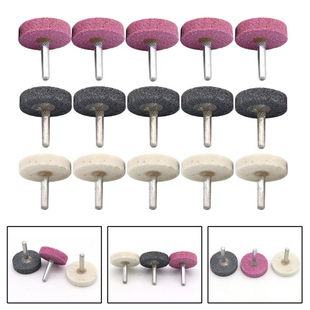 Roue De Polissage Abrasive – Pour Outil Rotatif, Finition De Pierre Ou Métal, Disque à Meuler, Grain Moyen