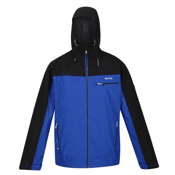 Regatta - Chaqueta Impermeable Highton Stretch para Hombre (Surf Spray, Negro)
