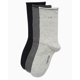 thumbnail image 3 of Calvin Klein Pack de 3 pares de calcetines de algodón para mujer, tipo crew, 3 of 6