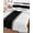 Black, variant on Gray Solid Color Texture Twin Size Down Alternative Comforter, Lightweight Comforter Quilt Bedding Set with Pillow Shams Simple Grey Stripes All Seasons Bed Comforter Duvet Insert 68"x86"
