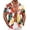 White Floral&leaves, variant on COOFANDY Hawaiian Shirt for Men Short Sleeve Button Down Shirts Summer Vacation Shirt Tropical Shirts