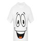 thumbnail image 2 of Men'S Fashion Smile Face T-Shirts, Casual Crew Neck Polyester Tops, 100% Cotton Knit Fabric, Slight Stretch, Regular Fit, 220gsm, 2 of 5