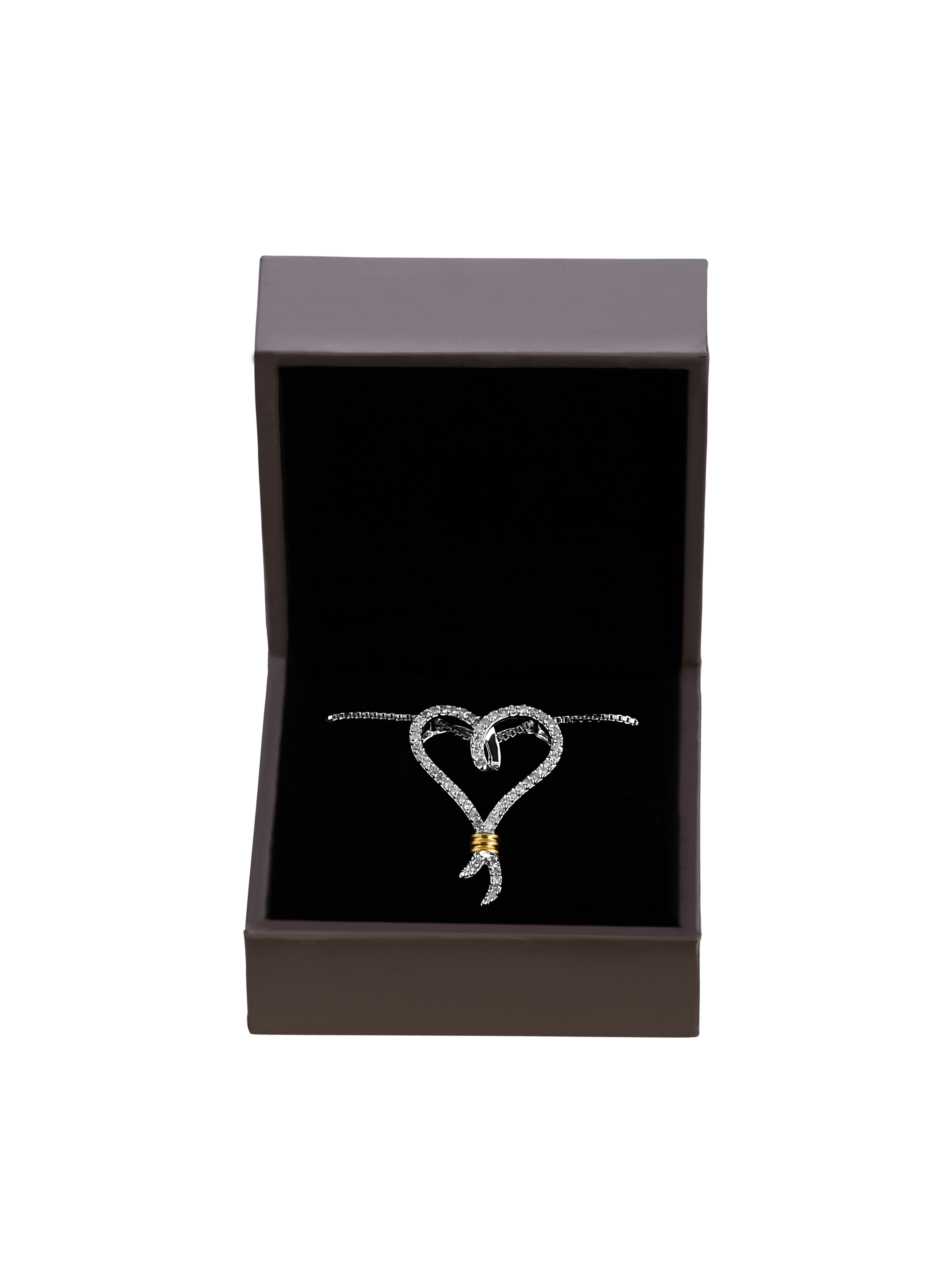 14kt Yellow Gold over Sterling Silver 1/4 Carat T.W. Diamond Pendant, 18"