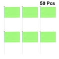 thumbnail image 2 of 50pcs banderas cuadradas de mano Mini Flag Party Supplies Fiest Farts (verde), 2 of 5