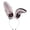 Pink, variant on Vjnyvs Plush Bendable Bunny Ear Headband, Adjustable Faux Fur Rabbit Hair Hoop, Blue & Black, 1 Pack